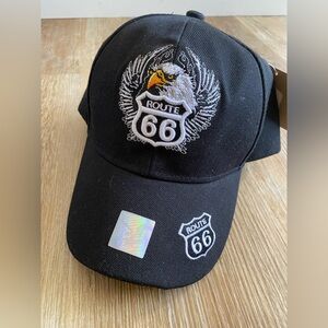 NWT Route 66 - Black Eagles Sports Authentic Joy Cap - Snap back